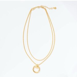 Fraser Sterling Horsebit Necklace Chic Gold